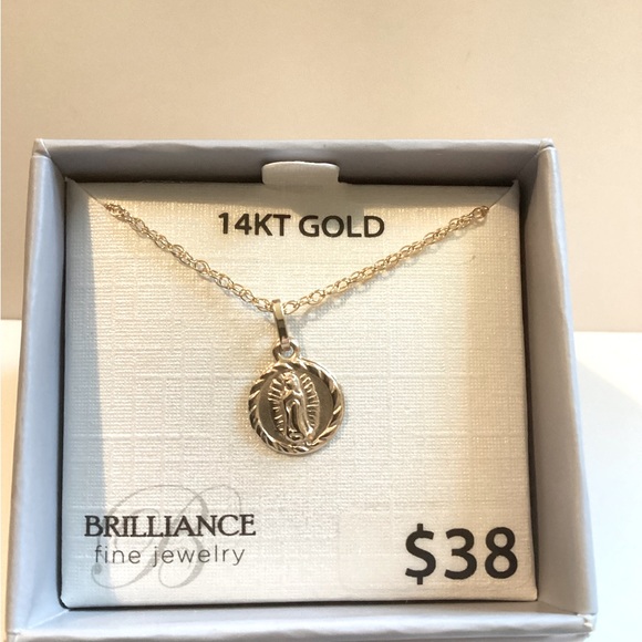 14KT Mary pendant gold filled chain - Picture 1 of 5